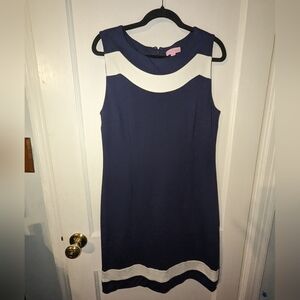 Navy and white Lilly Pulitzer dress